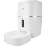 Sesli ve Wifi Destekli 6l Otomatik Evcil Hayvan Mama ve Su Kabı, Beyaz - Görsel 2