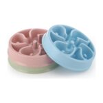 Pembe Plastik Mama ve Su Kabı, 20.5x4.5cm, Şık ve Kullanışlı Evcil Hayvan Aksesuarı