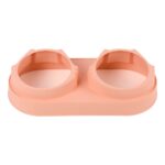 Çiftli Yükseltilmiş Pembe Pet Mama ve Su Kabı, Hijyenik, Şık ve Kullanışlı - Görsel 3