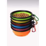 Katlanabilir Çok Renkli Silikon Mama ve Su Kabı, Taşınabilir ve Pratik - Görsel 2