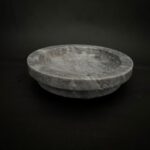 Gri Mermer Mama ve Su Kabı, Manuel Kullanım, Şık ve Dayanıklı Tasarım - Görsel 2