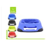 Çok Renkli Yavaş Yedirme Kabı, 24 Cm, Plastik, Manuel, Evcil Hayvanlar Için Ideal