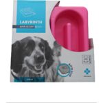 Pembe 1200 ml Yavaş Yeme Mama Kabı, Plastik, Manuel, Evcil Hayvanlar Için Ideal