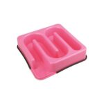 Pembe 1200 ml Yavaş Yeme Mama Kabı, Plastik, Manuel, Evcil Hayvanlar Için Ideal - Görsel 2