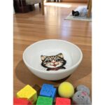 Sevimli Çok Renkli Seramik Mama ve Su Kabı, Evcil Hayvanlar Için Şık ve Fonksiyonel - Görsel 4