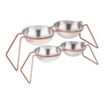 Siyah Çelik Köpek ve Kedi Mama ve Su Kabı, 400 Ml, Dayanıklı ve Şık Tasarım - Görsel 5