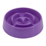 Pembe Plastik Yavaş Mama Kabı 775 ml Kediler ve Köpekler Için, Sağlıklı Beslenme Destekli - Görsel 3