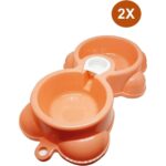 Turuncu Otomatik Suluk ve Mama Kabı, Küçük Irk ve Yavru Köpekler Için Ideal