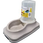 1,5l Gri Otomatik Hazneli Mama ve Su Kabı, 31X19 cm - Görsel 3