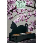 Siyah Çelik Kedi ve Köpek Su ve Mama Kabı, Şık ve Kullanışlı Tasarım - Görsel 4