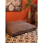 Kahverengi Yumuşak Yastık Yatak, Rahat ve Şık Evcil Hayvan Konforu Için Ideal