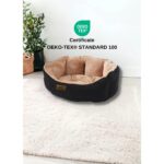 Lüks Siyah Yumuşak Yatak, Kaymaz Altlık, Yıkanabilir, Dolgulu, Evcil Hayvanlar Için