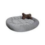 Large Bej Yumuşak Kemik Yastıklı Köpek Yatağı 60X80 cm - Görsel 5