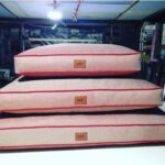 Mor ve Beyaz Rahat Evcil Hayvan Yatağı, Yumuşak ve Konforlu Tasarım - Görsel 2