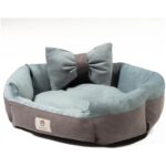 Turkuaz Yumuşak Yıkanabilir Iç Mekan Kedi ve Köpek Yatağı - Görsel 3