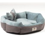 Turkuaz Yumuşak Yıkanabilir Iç Mekan Kedi ve Köpek Yatağı - Görsel 4