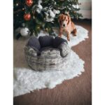 Gri Yumuşak Kedi ve Köpek Yastık Yatağı, Konforlu ve Şık Tasarım