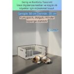 Dekoratif Ahşap Büyük Kedi ve Köpek Yatağı, Kahverengi, Dayanıklı ve Şık Tasarım - Görsel 2