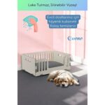 Dekoratif Ahşap Büyük Kedi ve Köpek Yatağı, Kahverengi, Dayanıklı ve Şık Tasarım - Görsel 4