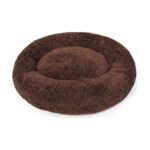 Yumuşak ve Ergonomik Kahverengi Peluş Köpek Yatağı, Rahat Uyku Sağlar - Görsel 3