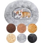 Yumuşak ve Ergonomik Kahverengi Peluş Köpek Yatağı, Rahat Uyku Sağlar - Görsel 5