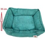 Renkli Yüksek Konforlu Tüy Tutmaz Evcil Hayvan Yatağı 70X55X25 cm - Görsel 2