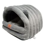 Turkuaz Renkli, 38 cm Ev Tipi Yumuşak Yatak, Kedilere ve Köpeklere Konfor Sağlar. - Görsel 2