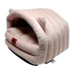 Turkuaz Renkli, 38 cm Ev Tipi Yumuşak Yatak, Kedilere ve Köpeklere Konfor Sağlar. - Görsel 3