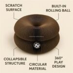 Çok Renkli Akordiyon Kedi Oyuncağı, Tırmalama Yüzeyli, Katlanabilir ve Zeka Geliştirici - Görsel 4