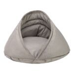 Gri Yumuşak Evcil Hayvan Yatağı, 55X55X32CM, Rahat ve Şık Tasarım