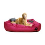 Yıkanabilir Pembe Köpek Yatağı Large, Rahat ve Yumuşak, Ev Için Ideal