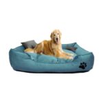Yıkanabilir Large Köpek Yatağı, Turkuaz, Soft ve Rahat, Evcil Hayvanlar Için