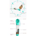 4'ü 1 Arada Taşınabilir Pet Su ve Mama Kabı, Temizleme Poşeti ile 500 ml Sarı - Görsel 3