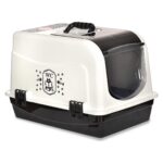 ModMio Kapalı Kedi Tuvaleti - Kokuyu Engelleyen Karbon Filtreli Polikarbon Kapak Kürek Hediyeli 33X50X32 cm - Görsel 2