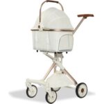 Zengezur Eurodog Katlanabilir Köpek Arabası Beyaz 80,5X48,5X112 cm