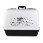 ModMio Kapalı Kedi Tuvaleti - Kokuyu Engelleyen Iki Karbon Filtreli Kürek Hediyeli 40X54X39 cm - Görsel 3