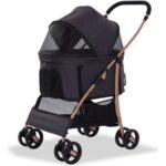 Ds-Derin Eurodog Katlanabilir Köpek Arabası Siyah 64X50X98 cm