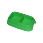 Yeşil Plastik Mama ve Su Kabı, Büyük Boy, Evcil Hayvanlar Için Uygun - Görsel 2