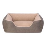 Kahve-Bej Köpek Yatağı, 65X80CM, Konforlu ve Şık Evcil Hayvan Ürünü