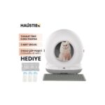 Haustier CB001 Akıllı Otomatik Kedi Tuvaleti, APP ile Kontrol, 75lt İç Hazne, 7lt Çöp Haznesi - Görsel 2