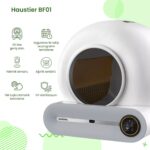 Haustier BF01 Akıllı Wifi Uygulamalı Otomatik Kedi Tuvaleti, Akıllı Mama Kabı, Kedi Su Sebili 3'lü Set - Görsel 3