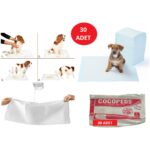 30'lu Çok Renkli Kedi ve Köpek Tuvalet Eğitim Pedi 90X60 Cm, Kullan At Çiş Pedi