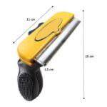 Angoravi Kedi ve Köpekler Için Kısa Tüylü Köpek Tarağı Tüy Toplayıcı Tarak Large (5067) - Görsel 3