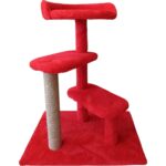 Astra Kırmızı Kedi Tırmalama ve Uyku Evi - Görsel 3