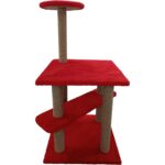 Celeste Kırmızı Kedi Tırmalama ve Oyun Evi - Görsel 2