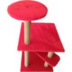 Celeste Kırmızı Kedi Tırmalama ve Oyun Evi - Görsel 4