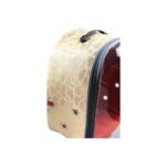 AyrStore Şeffaf Astronot Fileli Kedi Köpek Taşıma Çantası 42X22X33 cm Snake Sarı - Görsel 4