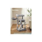 AyrStore Tırmalama Tahtası, Geniş Platformlu Kedi Ağacı, Açık Gri PCT51W - Görsel 2