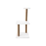 AyrStore Beylini 3 Lü Kedi Tırmalama Tahtası Peluş Kumaş Silinebilir Demonte 84 cm Yükseklik 3 Adımlı Zıplama