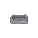 AyrStore Uniform Bone Gri-Beyaz Köpek Yatağı M 60X70CM